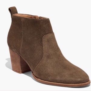 Madewell Brenner Suede Boots in Mink